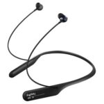 New dyplay Active 30 Bluetooth Wireless Neckband Headset with Mic CSR ANC Active Noise Cancelling Call Reminder – Black