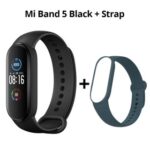 New Xiaomi Mi Band 5 Smart Bracelet Bluetooth 5.0 Sports Fitness Tracker Chinese Version Black + Deep Blue Strap