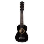 New 21″ Beginners Acoustic Guitar 6 String Practice Music Instruments – Black