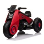 New Children’s Electric Motorcycle 3 Wheels Double Drive With Music Playback Function – Red