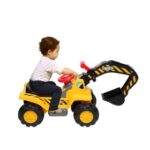 New LEADZM Children’s Excavator Toy Car with Helmet Plastic Artificial Stones