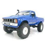 New WPL C24KM 1/16 4WD Off-road Rock Crawler Climbing Vehicle RC Car Kit – Blue