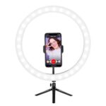 New 12 Inch Dimmable LED Selfie Video Ring Light with Tripod Stand Phone Holder for Youtube Tik Tok Live Streaming Makeup Lamp