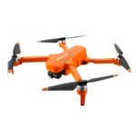 New JJRC X17 6K 5G WIFI FPV GPS Brushless Foldable RC Drone with 2-axis Gimbal Dual Camera Optical Flow Positioning RTF – Orange One Battery with Bag