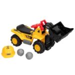 New LEADZM Children’s Ride On Bulldozer Outdoor Digger Scooper Pulling Cart with Front Loader Digger Horn Underneath Storage