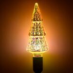 New Christmas Tree Shape 3D Firework LED Bulb 6W Power For Christmas, Family, Bar, Cafe, Wedding Decoration – Colorful