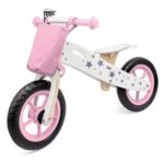 New Wooden Balance Bike Star Model With Bag and Bell – Pink