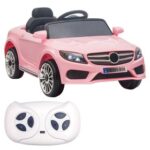 New 12V Kids Ride On Car 2.4GHZ Remote Control with LED Lights – Pink