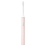 New 2PCS Xiaomi Mijia T100 Smart Sonic Electric Toothbrush High-density Soft Hair Two Cleaning Modes IPX7 Waterproof USB Charging 30 Days Battery Life Oral Care Whitening – Pink