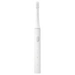 New 2PCS Xiaomi Mijia T100 Smart Sonic Electric Toothbrush High-density Soft Hair Two Cleaning Modes IPX7 Waterproof USB Charging 30 Days Battery Life Oral Care Whitening – White