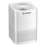 New MOOSOO AC03 Air Purifier with 3-layer HEPA Filter System for Ultra-quiet Removal of Dust, Pet Dander, Smoke, and Pollen in Large Rooms – White