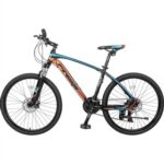 New Finiss 26 Inch Bike SHIMANO 24-speed Shift Stable Foot Placement Suspension Forks and Disk Brakes – Orange/Blue