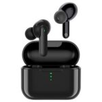 New QCY T11 Hifi Dynamic Armature TWS Earbuds with 4 Mics Noise Isolation Quick Charge APP Control- Black