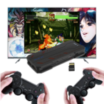 New Powkiddy PAP1 32Bit Retro Game Console with 2 Controllers PS1 CPS1 CPS2 NeoGeo GBA SFC MD FC GB GBC SMS GG
