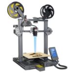 New LOTMAXX Shark V2 3D Printer, Dual Extruder, Laser Engraving, Dual-Color Printing – Gray