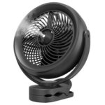 New OPOLAR Desktop Cooling Spray Fan 2 Modes 10000mAh Removable Battery 360 Degree Rotation – Black