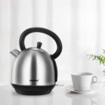 New COMFEE 1.8L Electric Kettle with Stainless Steel Inner Pot, Removable Water Filter, and Large Spout, Auto Shut-Off, Boil Dry Protection – Black