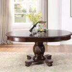 New ACME Chateau Dining Table with Wooden Tabletop, and Wooden Base, for Restaurant, Cafe, Tavern, Living Room – Espresso