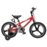 New 16 Inch Kids Bike with Training Wheels Handbrake and Rear Brake Kickstand – Red