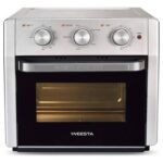 New WEESTA KCV18WL Air Oven 19QT Capacity 1300W Power with Air Fry, Roast, Toast, Broil, Bake Function – Silver