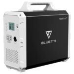 New BLUETTI EB150 Portable Power Station 1500Wh AC110V/1000W Camping Solar Generator Lithium Emergency Battery Backup –  Black