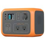 New BLUETTI AC50S Power Station 500Wh/300W Solar Generator Wireless Charging Battery Backup for Outdoor Tailgating Camping – Orange