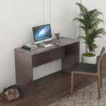 New Home Office 47.24″ Computer Desk with Particle Board Frame, for Game Room, Study Room, Small Space – Brown