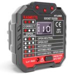 New KAIWEETS HT106B GFCI Tester, Outlet Tester 48-250V, Receptacle Tester with Voltage Display