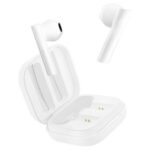 New Haylou GT6 TWS Bluetooth 5.2 Wireless Half-in Ear Earbuds AAC HiFi Stero Bass Low Latency Smart Touch Type-C – White
