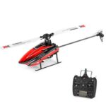 New XK K110S 2.4G 6CH 3D 6-Axis Gyro Brushless Motor Compatible with FUTABA S-FHSS RC Helicopter – One Battery