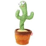 New Dancing Cactus 120 Song Speaker with Lighting Singing Cactus Recording and Repeat Your Words
