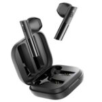 New Haylou GT6 TWS Bluetooth 5.2 Wireless Half-in Ear Earbuds AAC HiFi Stero Bass Low Latency Smart Touch Type-C – Black