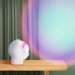 New Yeelight LED Rainbow Sunset Atmosphere Lights Night Light 360 Degree Rotation Desk Lamp with Magnetic Base – Blue