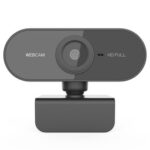New P1 Webcam 1080P with Microphone Auto Focus Light Correction For Windows PC Mac Laptop Desktop – Black
