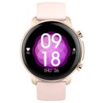 New Kospet Magic 4 V5.0 Bluetooth Smartwatch 1.32 Inch TFT Touch Screen Heart Rate Blood Pressure Monitor Women’s Menstrual Period Reminder 20 Sports Modes 5ATM Water Resistant 30 Days Long Standby Time Multi-language – Pink