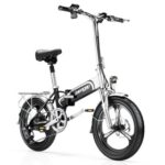 New ZHENGBU 20″ X6 400W Motor Shimano 7-Speed 48V 10.4Ah Battery Commuter Folding Electric Bike – Black