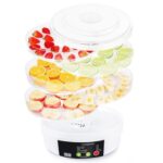 New Calmdo SX770A Food Dehydrator with 5 Tier Transparent Tray Adjustable Temperature Control Dry Fruits Vegetables Meats