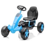 New LALAHO Go Kart for Kids over 3 Years Old 75*45*50cm Kids Toy Blue