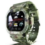 New LOKMAT OCEAN Bluetooth Smartwatch 1.14 inch TFT Touch Screen Heart Rate Blood Pressure Monitor 5 ATM Water-Resistant 170mAh Battery – Green