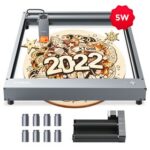 New Makeblock xTool D1 5W Laser Engraver Cutter With Rotary Attachment, 0.08 mm Compressed Laser Spot, Dual Laser Eye Protection