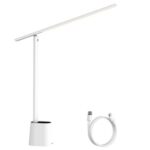 New Baseus LED Smart Foldable Desk Lamp with Adaptive Brightness and Eye Protect for Read Study Bedside Office – White