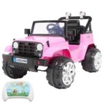 New LEADZM LZ-5299 Electric Car Toy for Kids Dual Drive Battery 12V 7Ah * 1 with 2.4G Remote Control Pink