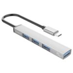New ORICO USB HUB 4 Port USB 3.0 Splitter With Micro USB Power Port Multiple High Speed OTG Adapter