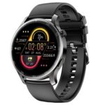 New SENBONO Max2 Smartwatch for Men Touch Screen 24 Sports Modes Waterproof Fitness Tracker for iOS Android Black Leather