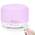 New ZOKOP 2289YK 450ml Essential Oil Diffuser Cool Mist Humidifier Perfume Fragrance Vaporizer with 7 Colors Lights