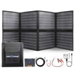 New ATEM POWER 200W Portable Monocrystalline Solar Panel with 20A MPPT Charger Controller for Outdoor RV Boat Camping
