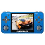 New Anbernic RG351MP 16GB Retro Game Console, 3.5” Upgraded IPS Screen, 2500+ Games, 6H Playtime, Open Source Linux, Compatible with NDS N64 DC PSP PS1 CPS1 CPS2 FBA NEOGEO POCKET GBA GBC GB SFC FC NES – Ocean Blue
