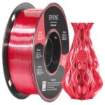 New ERYONE Ultra Silk PLA Filament for 3D Printer 1.75mm Tolerance 0.03 mm, 1kg (2.2LBS) / Spool – Red