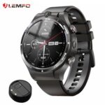 New LEMFO LEM15 4G Smartwatch 1.6” Screen Android 10.7 Helio P22 Chip 4GB 128GB LTE 4G SIM with 900mAh Power Bank Black