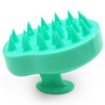 New Scalp Massager Shampoo Brush with Soft & Flexible Silicone Bristles for Hair Care and Head Relaxation – Green